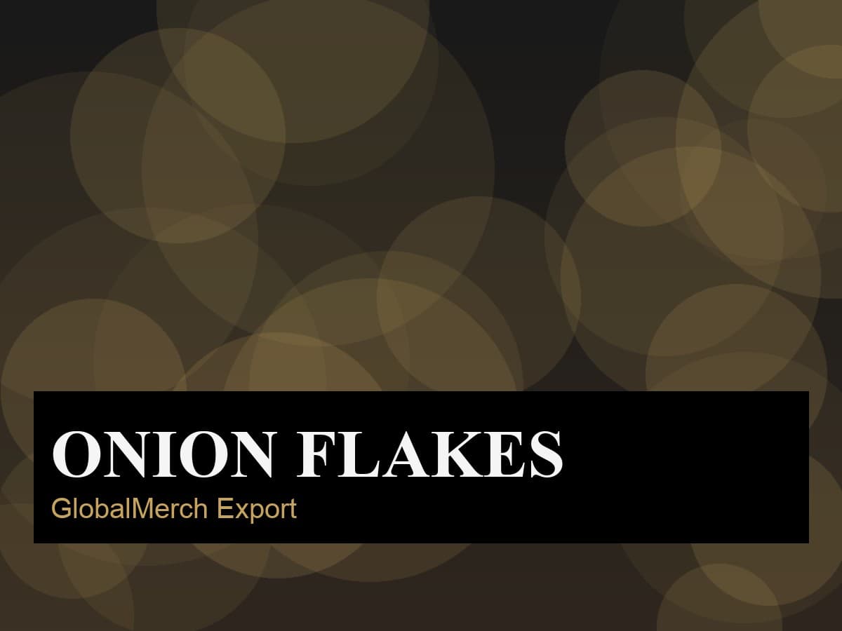 Dehydrated onion flakes